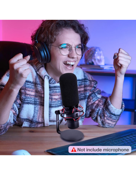 Filtro Pop SUNMON para Micrófono HyperX QuadCast - Espuma Reductora de Ruido Filtro Pop SUNMON para Micrófono HyperX QuadCast - Espuma Reductora de Ruido