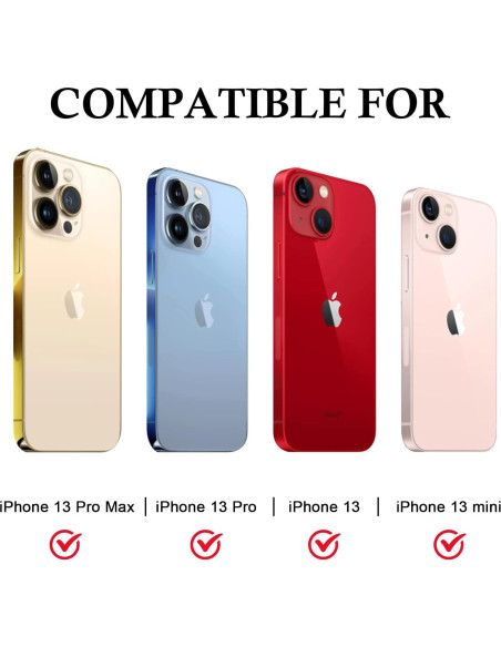 Cubierta de Cámara para iPhone 13 MakLuen Plata - Protección Privacidad Cubierta de Cámara para iPhone 13 MakLuen Plata - Protección Privacidad