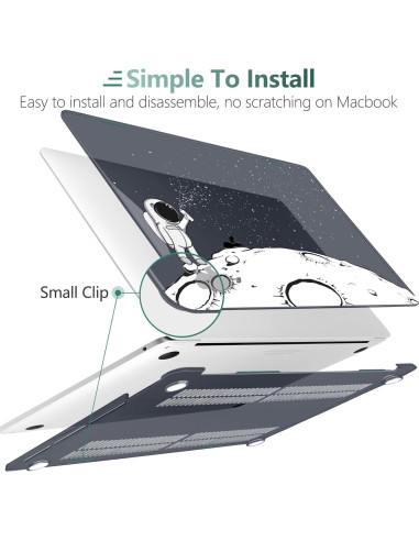 Carcasa DONGKE para MacBook Pro 13" 2020-2024 Astronauta