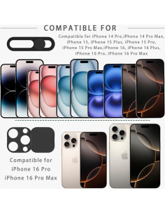 Cubierta de Privacidad EYSOFT para iPhone 16 Pro/Max - 2 Piezas 2
