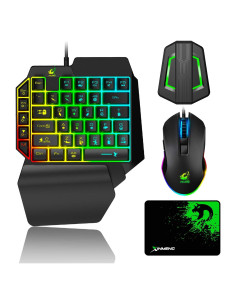 Combo Teclado y Ratón para Juegos FELiCON T1 Retroiluminado RGB