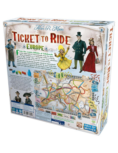 Ticket to Ride Europa Juego de Mesa - Estrategia Familiar 2-5 Jugadores