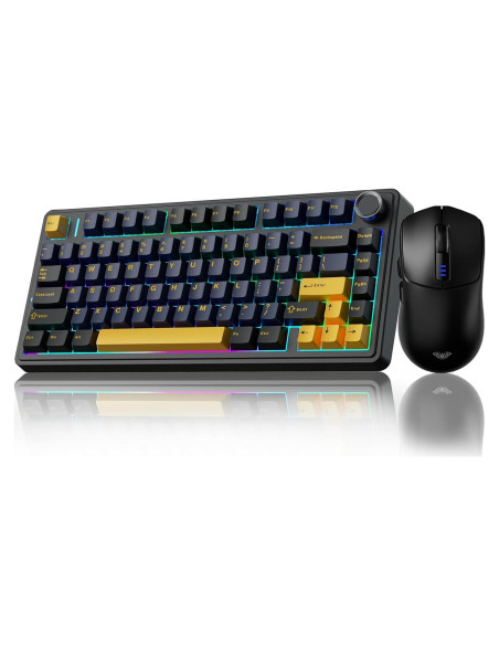 Combo Teclado Mecánico Inalámbrico AULA F75 y Ratón SC580 Combo Teclado Mecánico Inalámbrico AULA F75 y Ratón SC580