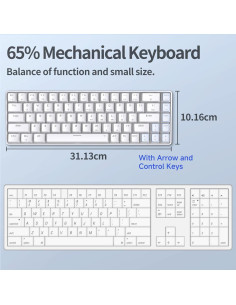 Combo Gaming TMKB: Teclado Mecánico T68SE y Ratón Óptico 12800DPI 2