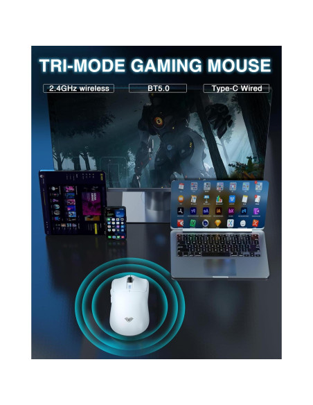 Combo Teclado Mecánico Inalámbrico AULA F75 Pro + Ratón SC580 Combo Teclado Mecánico Inalámbrico AULA F75 Pro + Ratón SC580