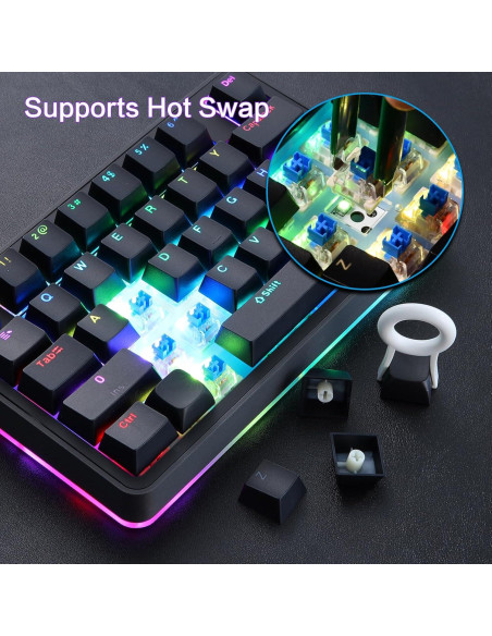 Teclado Mecánico Koolertron Retroiluminado RGB 39 Teclas Teclado Mecánico Koolertron Retroiluminado RGB 39 Teclas