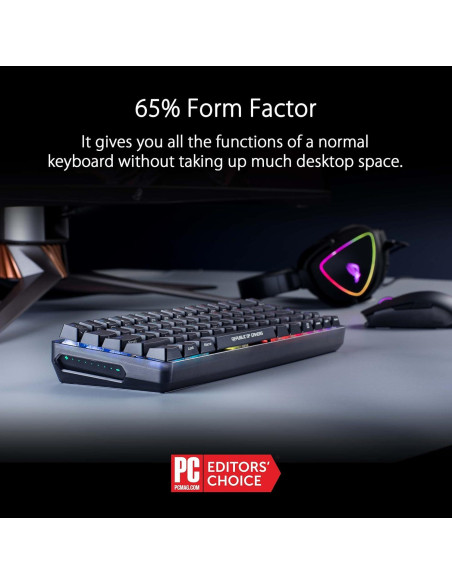 Teclado Mecánico Inalámbrico ASUS ROG Falchion NX 65% RGB y Ratón Gladius III Teclado Mecánico Inalámbrico ASUS ROG Falchion NX 65% RGB y Ratón Gladius III