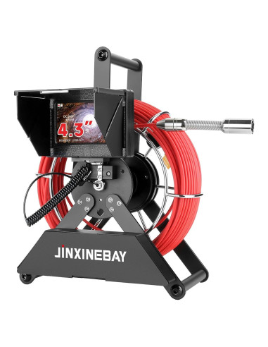 Cámara de Inspección de Tuberías JINXINEBAY 20M, 4.3" HD 1200TVL