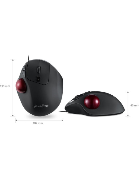 Ratón Trackball Perixx Perimice-517 USB Cableado 7 Botones Ratón Trackball Perixx Perimice-517 USB Cableado 7 Botones