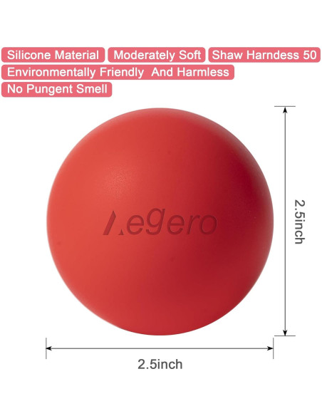 Pelotas de Masaje Aegero para Liberación Miofascial 2Pack Pelotas de Masaje Aegero para Liberación Miofascial 2Pack