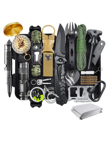 Kit de Supervivencia 30 en 1 Laufary - Camping y Aventura