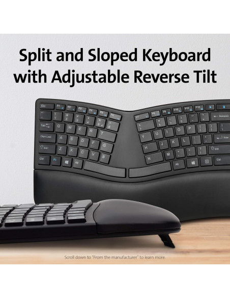 Teclado y Ratón Inalámbricos Ergonómicos Kensington Pro Fit Teclado y Ratón Inalámbricos Ergonómicos Kensington Pro Fit