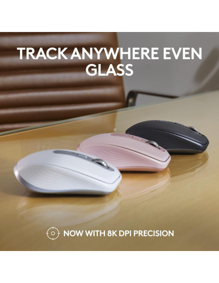 Ratón Inalámbrico Logitech MX Anywhere 3S Rosa 8K DPI