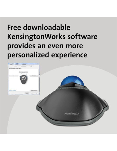 Mouse Trackball Kensington Orbit USB con Anillo Desplazamiento