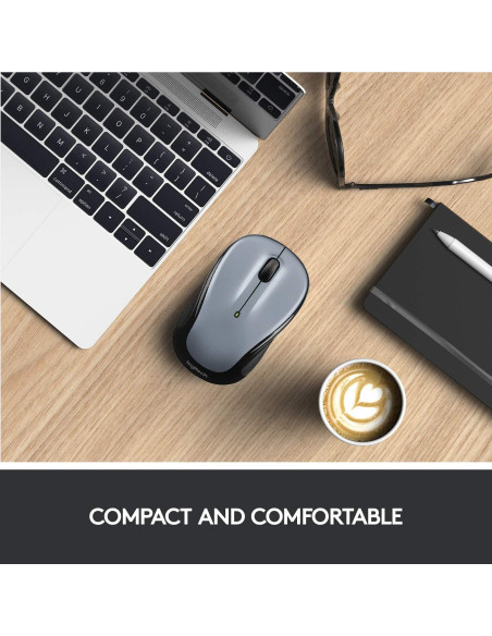 Ratón Inalámbrico Logitech M325 Plata Clara - 2.4 GHz
