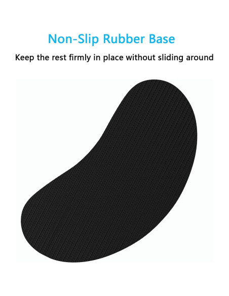 Reposamuñecas Ergonómico Dapesuom de Espuma Viscoelástica Negro Reposamuñecas Ergonómico Dapesuom de Espuma Viscoelástica Negro