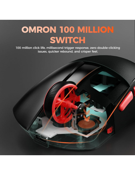 Ratón Gaming Inalámbrico DAREU A950 Wing 35g 30000 DPI Ratón Gaming Inalámbrico DAREU A950 Wing 35g 30000 DPI