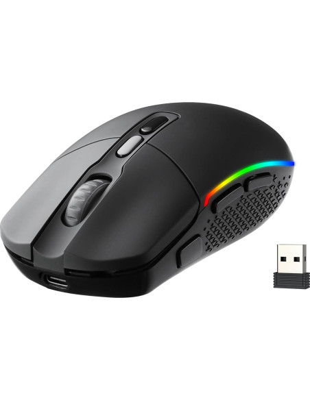 Ratón Óptico Inalámbrico Redragon M719 Pro Rosa 10,000 DPI Ratón Óptico Inalámbrico Redragon M719 Pro Rosa 10,000 DPI