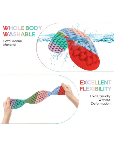 Reposamuñecas Ergonómico Mecyfaty para Teclado y Ratón Silicona