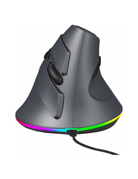 Ratón Vertical YOCUNKER USB Ergonómico 7200 DPI RGB Gris Ratón Vertical YOCUNKER USB Ergonómico 7200 DPI RGB Gris