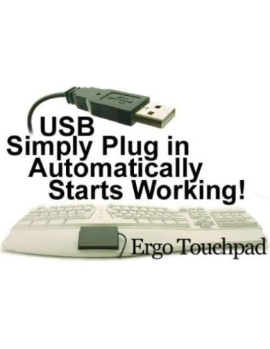 Touchpad Ergo ETP001BTP Bajo Perfil USB - Conectar y Usar