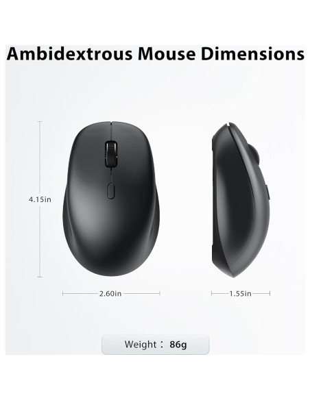 Combo Teclado y Ratón Inalámbricos iClever DK05 USB-C Recargable Combo Teclado y Ratón Inalámbricos iClever DK05 USB-C Recargable