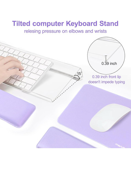 Soporte Ergonómico para Teclado y Reposamuñecas Mosiso Soporte Ergonómico para Teclado y Reposamuñecas Mosiso