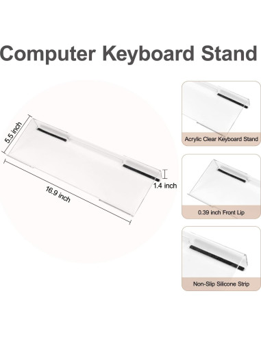 Soporte Ergonómico para Teclado y Reposamuñecas Mosiso