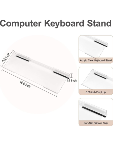 Soporte Ergonómico para Teclado y Reposamuñecas Mosiso Soporte Ergonómico para Teclado y Reposamuñecas Mosiso