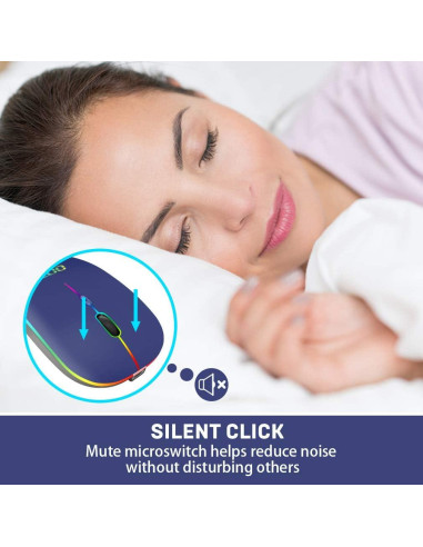 Ratón Inalámbrico COO HNCA_MICE211 Bluetooth 5.1 y 2.4G