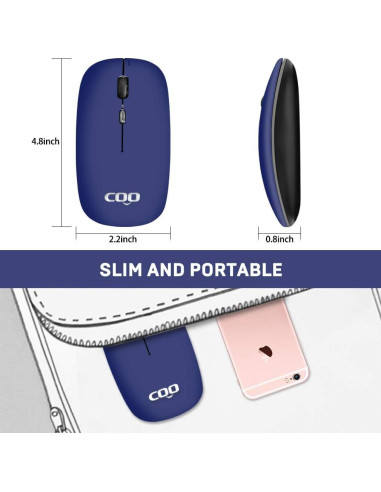 Ratón Inalámbrico COO HNCA_MICE211 Bluetooth 5.1 y 2.4G