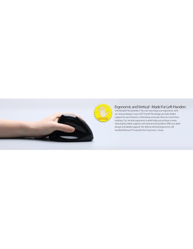 Ratón Ergonómico Vertical ADESSO iMouse E70 Inalámbrico