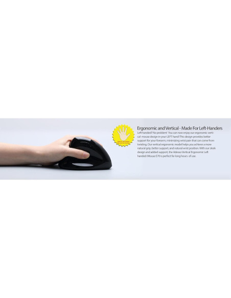 Ratón Ergonómico Vertical ADESSO iMouse E70 Inalámbrico Ratón Ergonómico Vertical ADESSO iMouse E70 Inalámbrico
