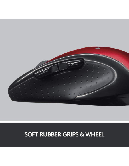 Ratón Inalámbrico Logitech M510 Rojo - Ergonomía y Control