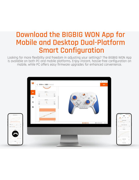 Controlador Inalámbrico BIGBIG WON BLITZ2, 16 Botones Mecánicos, 2000Hz Controlador Inalámbrico BIGBIG WON BLITZ2, 16 Botones Mecánicos, 2000Hz