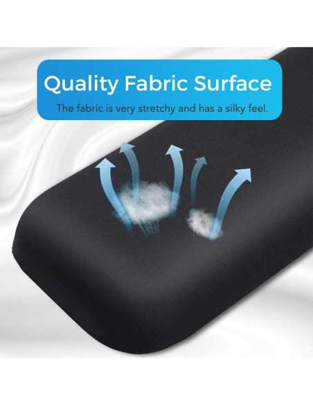Reposamuñecas Ergonómico Aelfox - Espuma Viscoelástica - Conjunto Reposamuñecas Ergonómico Aelfox - Espuma Viscoelástica - Conjunto