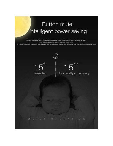Ratón Inalámbrico Plegable Mikayoo Negro, Bluetooth 4.0, Clic Silencioso