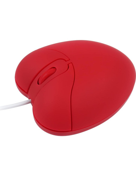 Ratón con cable GUGUELEC rojo corazón USB óptico 800 DPI Ratón con cable GUGUELEC rojo corazón USB óptico 800 DPI