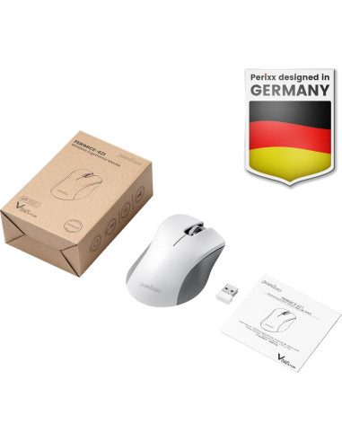 Teclado Ergonómico Completo Perixx PERIBOARD-106 y Ratón Inalámbrico PERIMICE-621