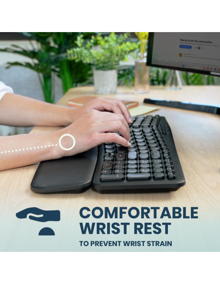 Teclado Inalámbrico Ergonómico Perixx PERIBOARD-636B USB Negro Teclado Inalámbrico Ergonómico Perixx PERIBOARD-636B USB Negro