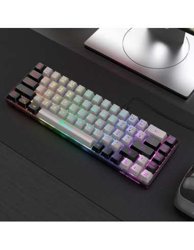 Teclado Gaming GEODMAER GM68 65% Retroiluminado con Cable