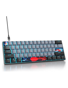 Teclado Mecánico Compacto 60% SbocKeeb RGB 61 Teclas