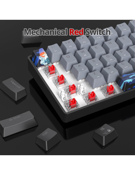 Teclado Mecánico Compacto 60% SbocKeeb RGB 61 Teclas Teclado Mecánico Compacto 60% SbocKeeb RGB 61 Teclas