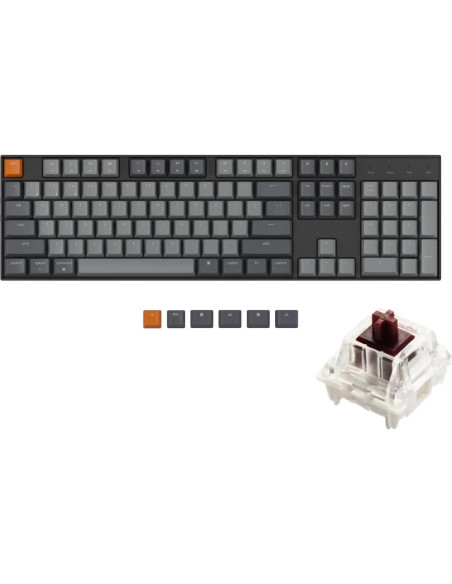 Teclado Mecánico Inalámbrico Keychron K10 - 104 Teclas Gateron Marrón Teclado Mecánico Inalámbrico Keychron K10 - 104 Teclas Gateron Marrón