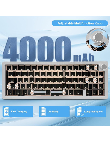 Teclado Mecánico BOYI GMK67 65% RGB Inalámbrico Aluminio Teclado Mecánico BOYI GMK67 65% RGB Inalámbrico Aluminio