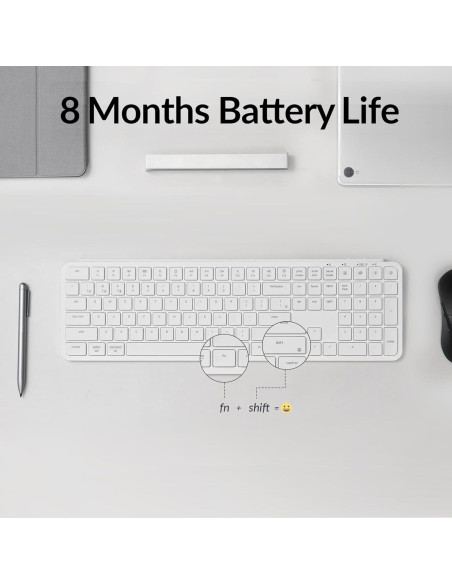 Teclado Inalámbrico Keychron B6 Pro Blanco Marfil ZMK Teclado Inalámbrico Keychron B6 Pro Blanco Marfil ZMK