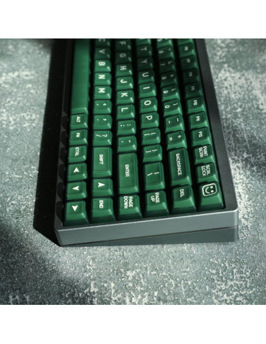 Teclado Mecánico 142 Teclas PBT REDQIN Jade Esmeralda RSA