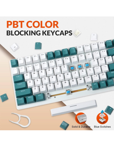 Teclado Mecánico Gaming AJAZZ K3 RGB 98 Teclas Anti-Conflito