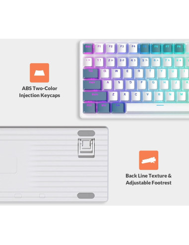 Teclado Mecánico Gaming AJAZZ K3 RGB 98 Teclas Anti-Conflito