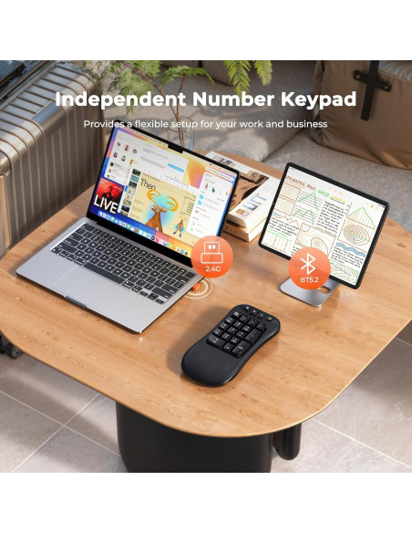Teclado Inalámbrico Ergonómico Meetion K9330 con Reposamuñecas Teclado Inalámbrico Ergonómico Meetion K9330 con Reposamuñecas